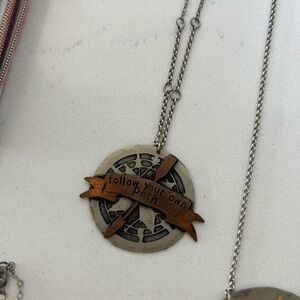 Pocahontas Inspired Metal Pendant Necklace by artisan So Beautifully Broken